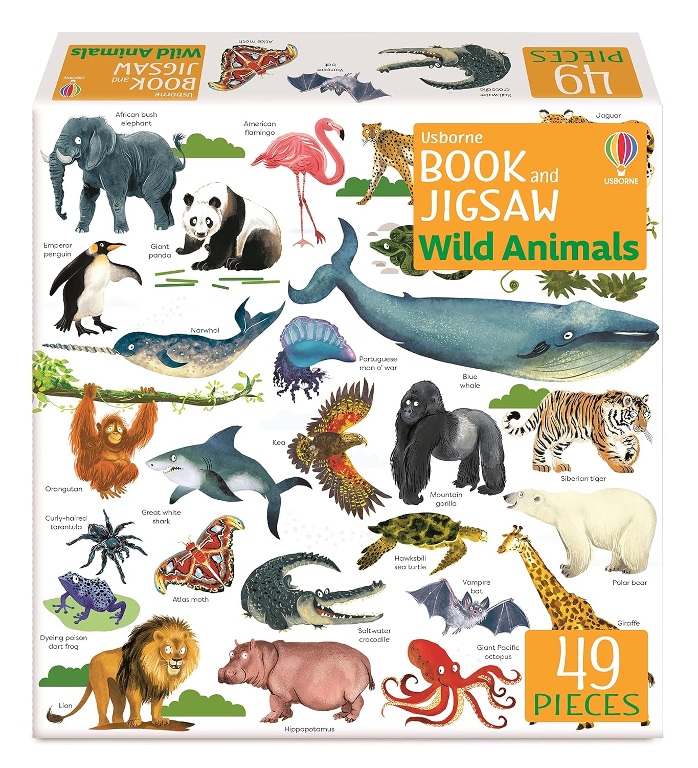 Usborne Book And Jigsaw: Wild Animals