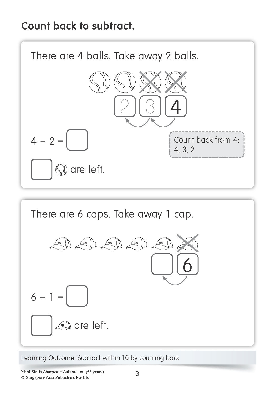 K1 - Mini Skills Sharpener SUBTRACTION (5+ Years)