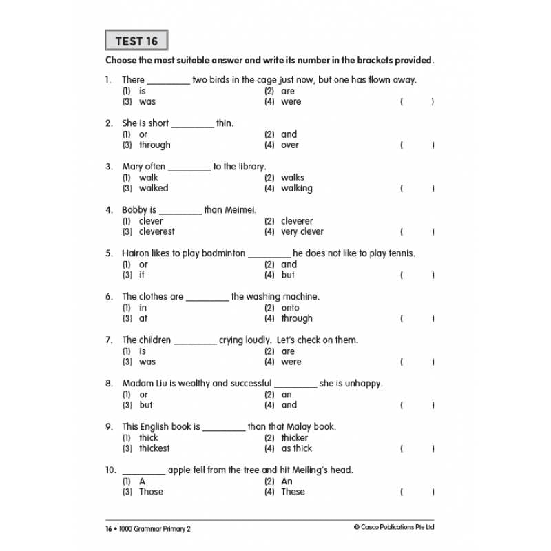 Primary 2 1000 Grammar - Revised Edition