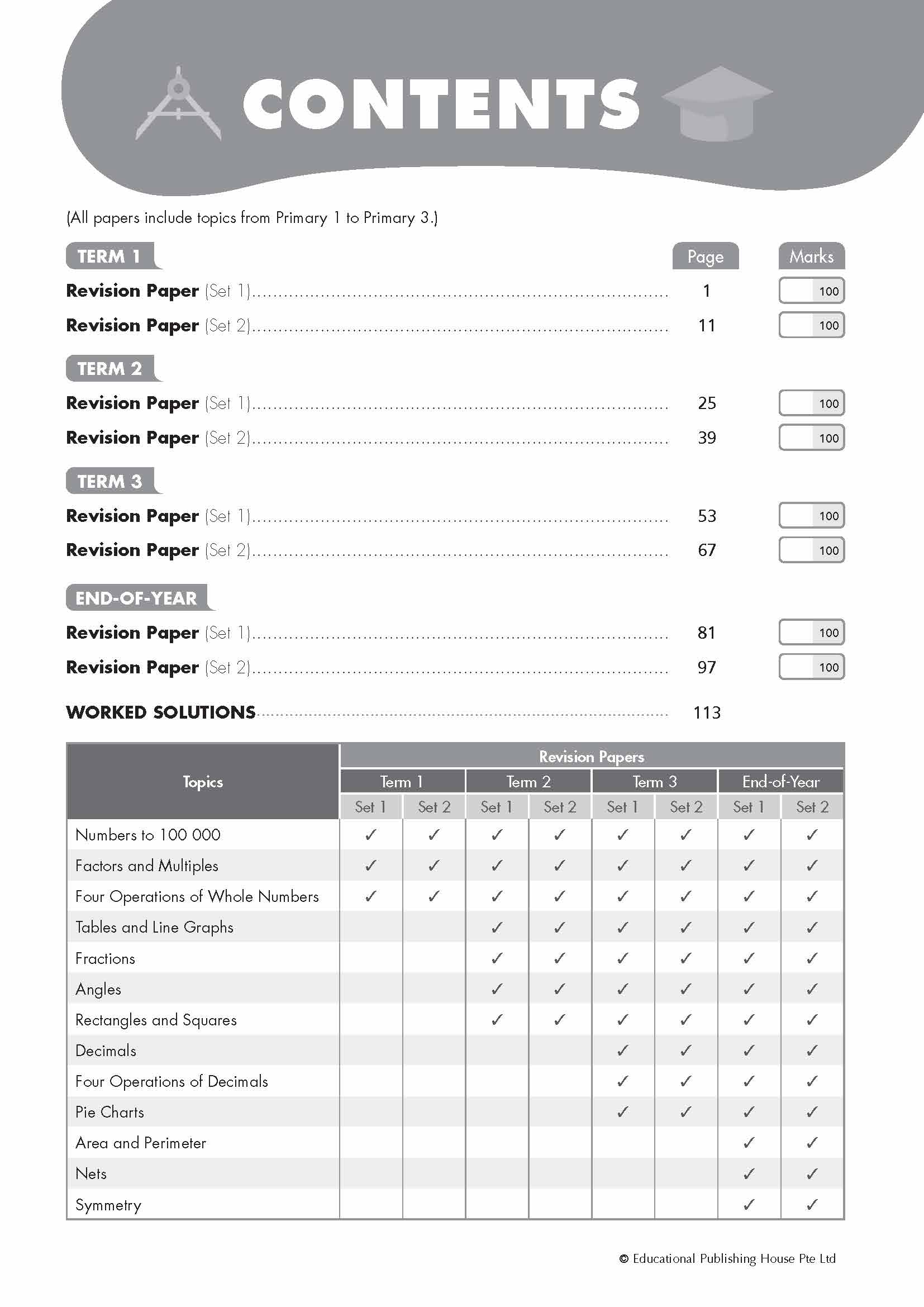 Primary 4 Maths Revision Papers