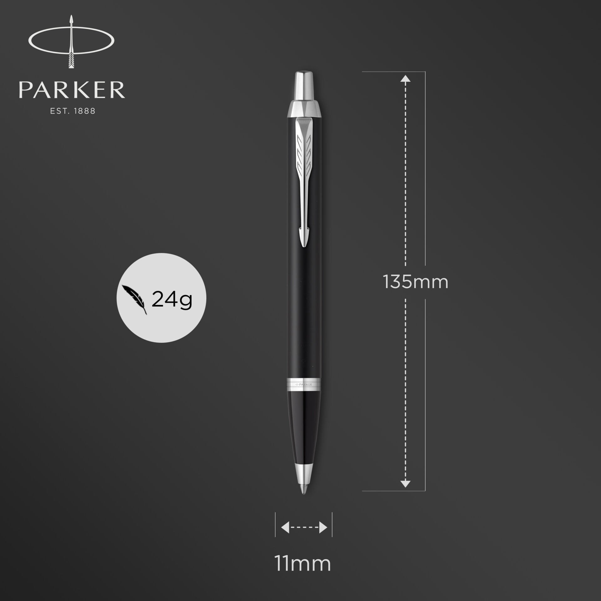 PARKER IM ESSENTIAL  CT BP MATTE BLACK