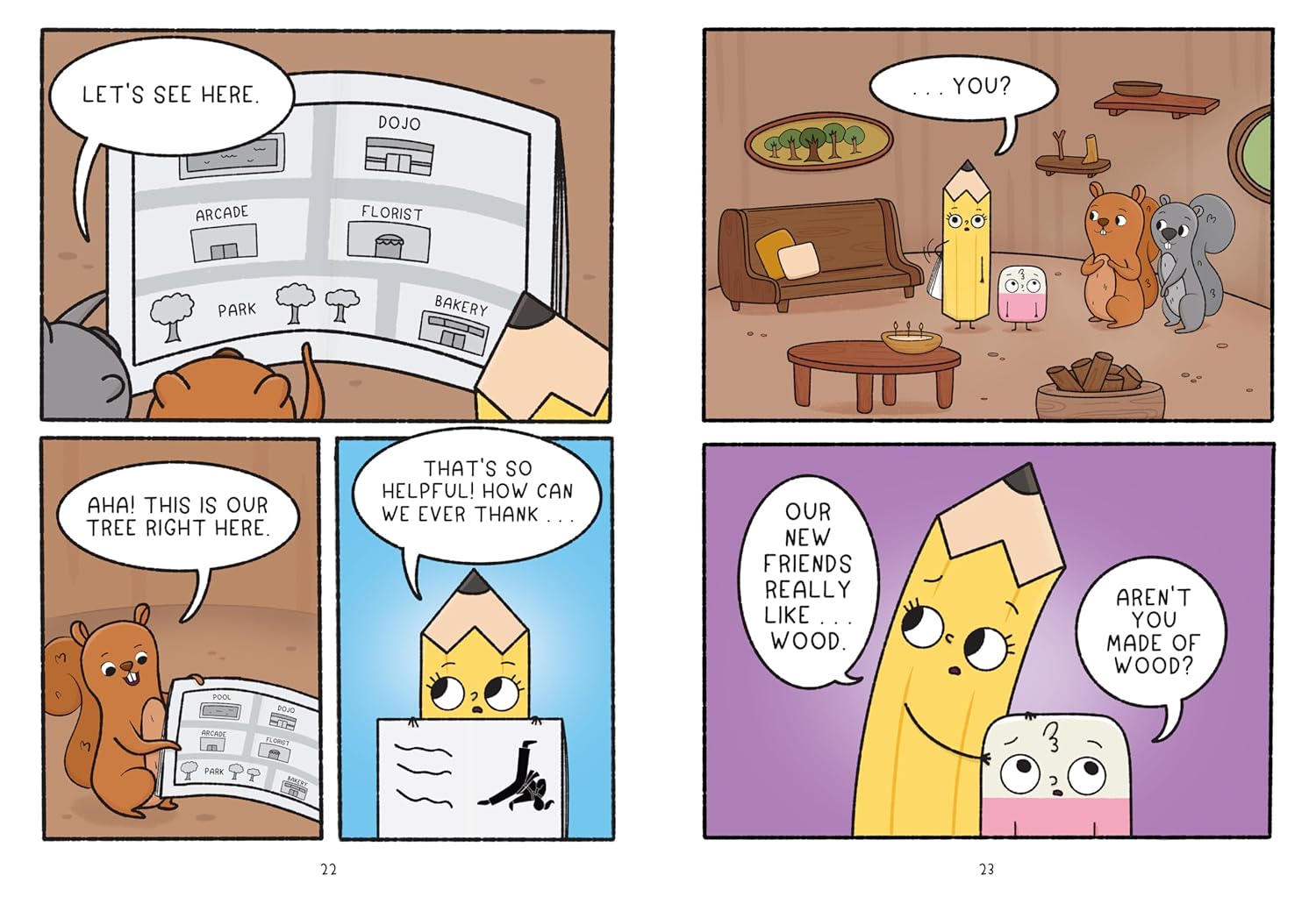 Pencil & Eraser: Lost and Frown!: An Early Reader Graphic Novel (Hardcover)
