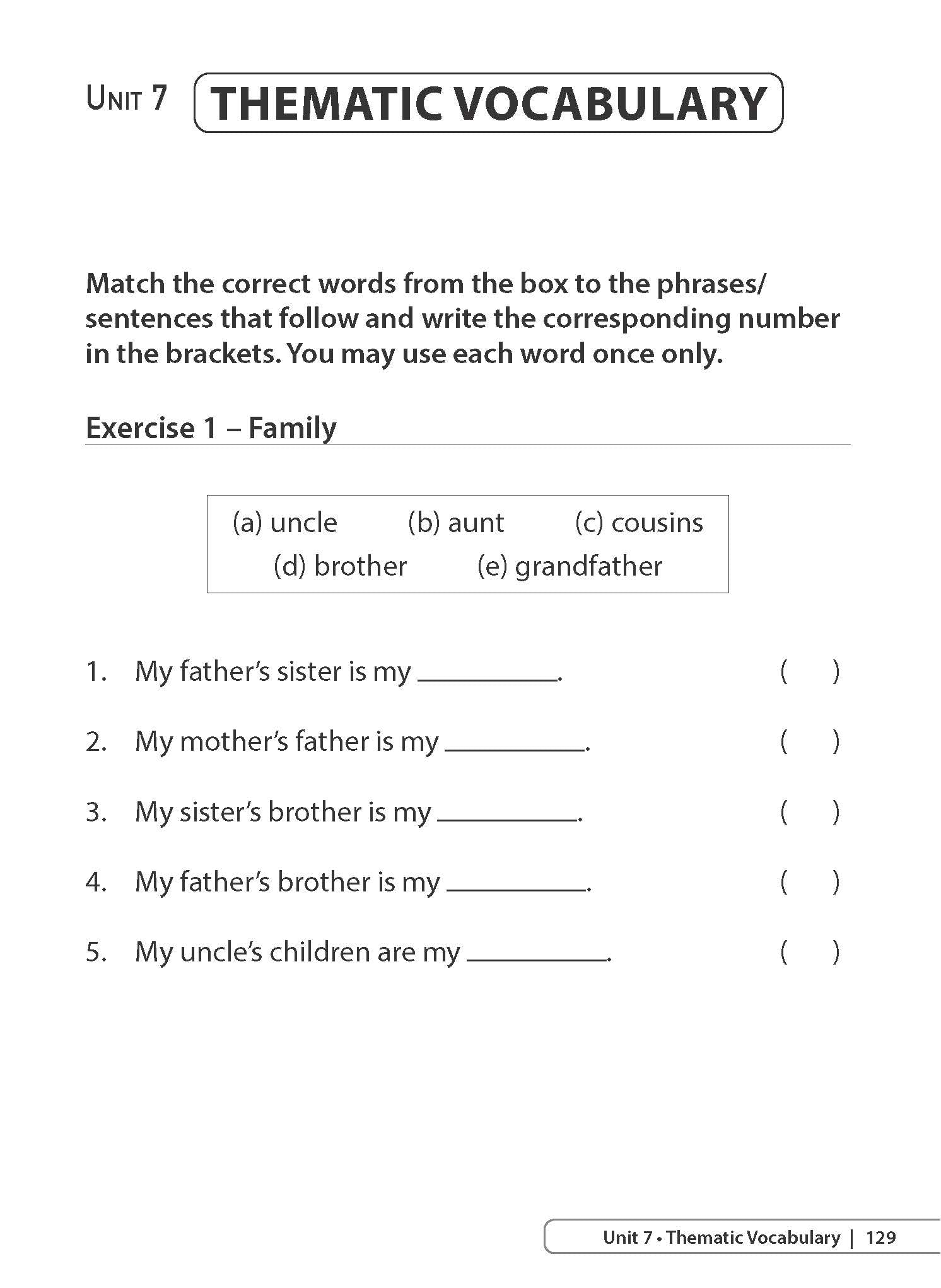 Primary 1 - The A-Star Difference Primary 1 English Vocabulary