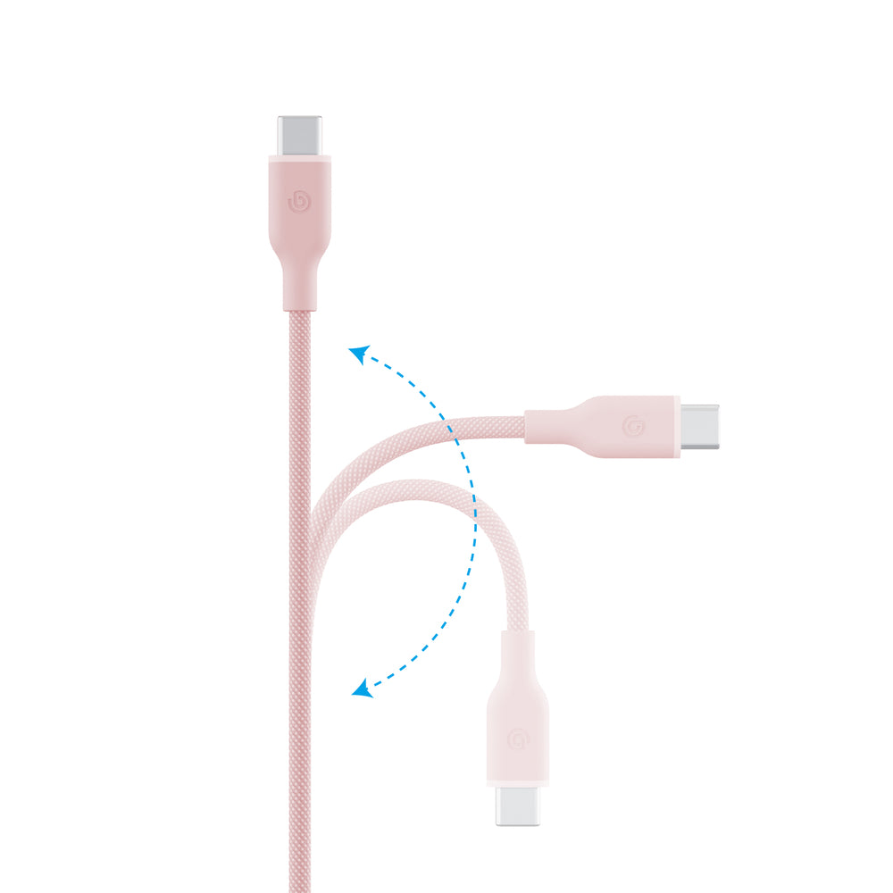 GoCharge WE USB-C to USB-C Cable 60W 1.5m (Pink)