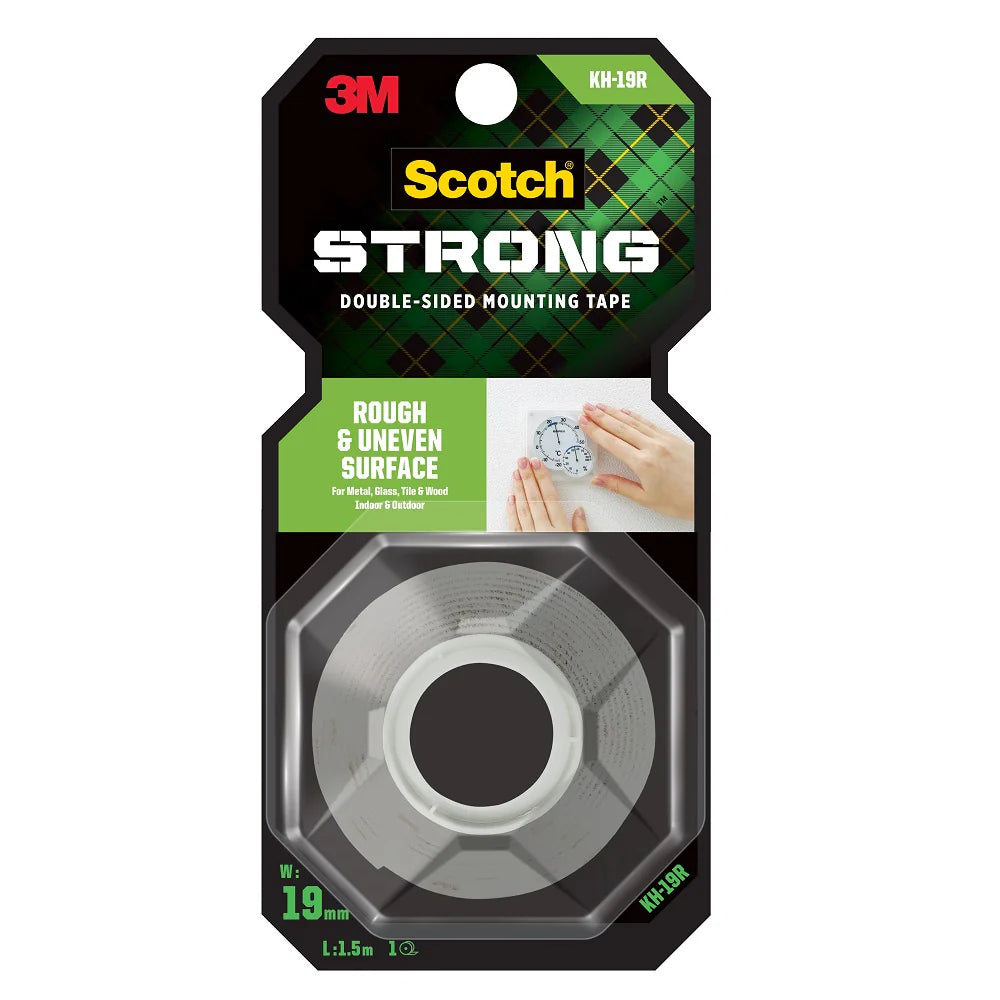 Scotch® KH19 Super Heavy Duty Multi-Purpose Mounting Tape Grey 19MM X 1.5M