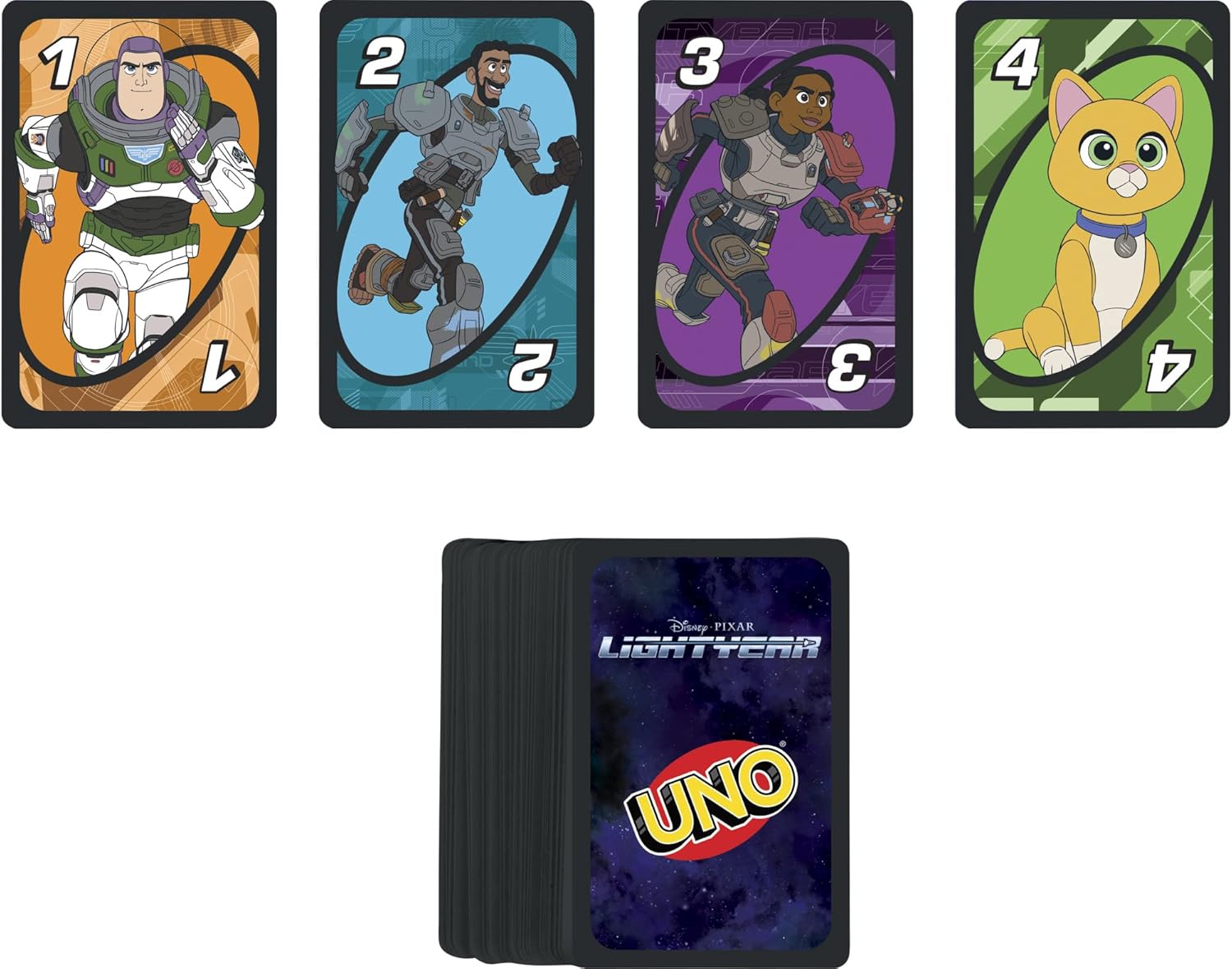 MATTEL UNO DISNEY BUZZ LIGHTYEAR CARD GAME