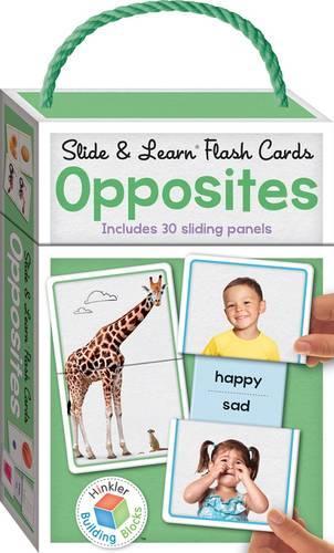 Building Blocks Slide & Learn Flashcards Opposites - Slide & Learn Flash Cards (Board book)