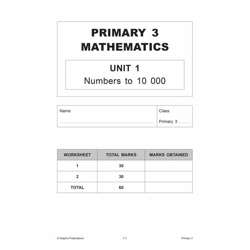 Topical Maths Worksheets Primary 3 (Pack)