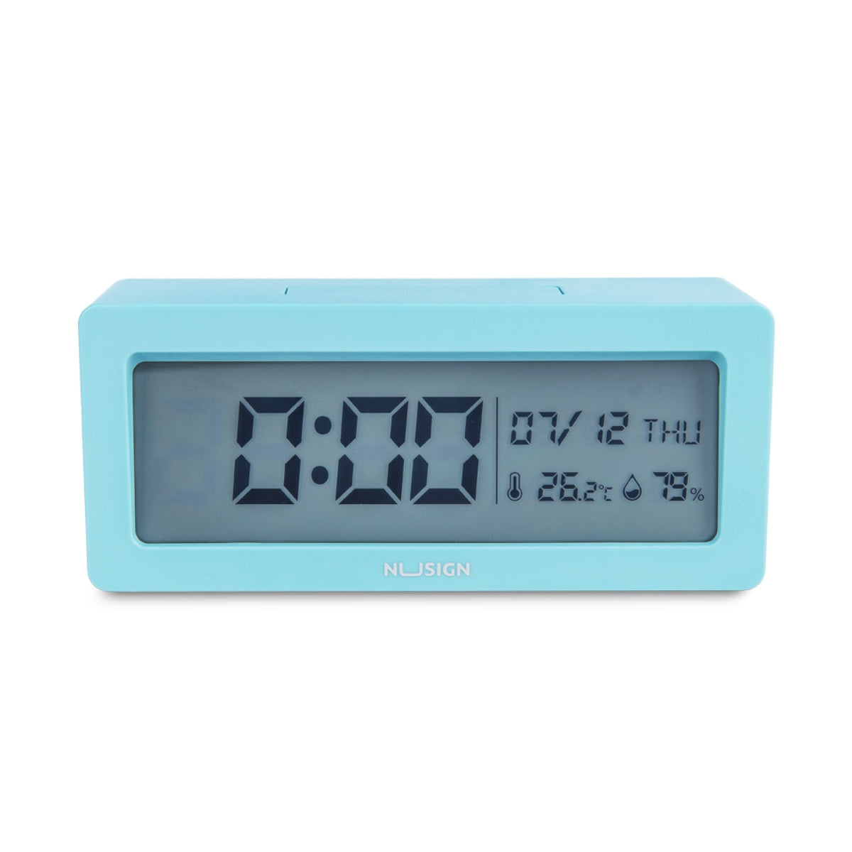 DELI NUSIGN ALARM CLOCK LIGHT BLUE NS881