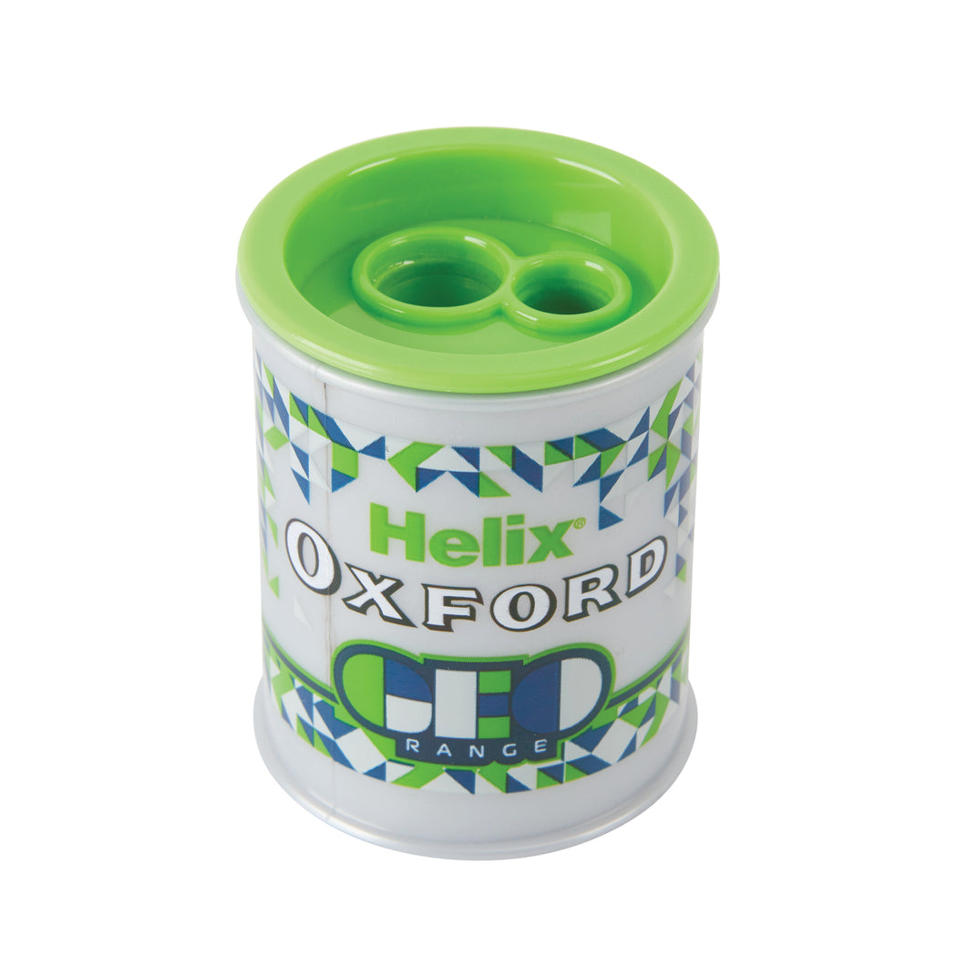 HELIX GEO BARREL SHARPENER 2 HOLES - GREEN