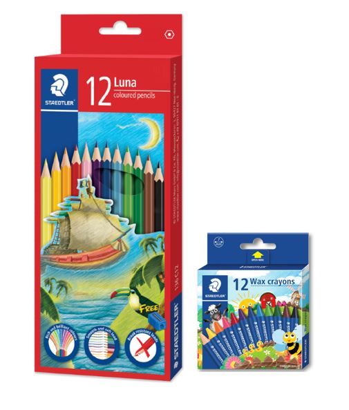 STAEDTLER LUNA COL PCL 12C + WAX CAYON 1