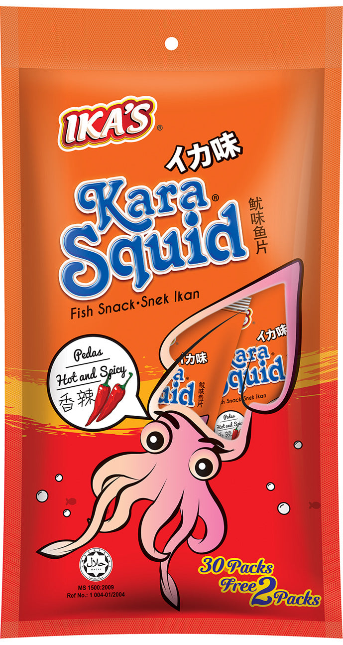 Ika's Squid Snack 5gx6 -hot & Spicy