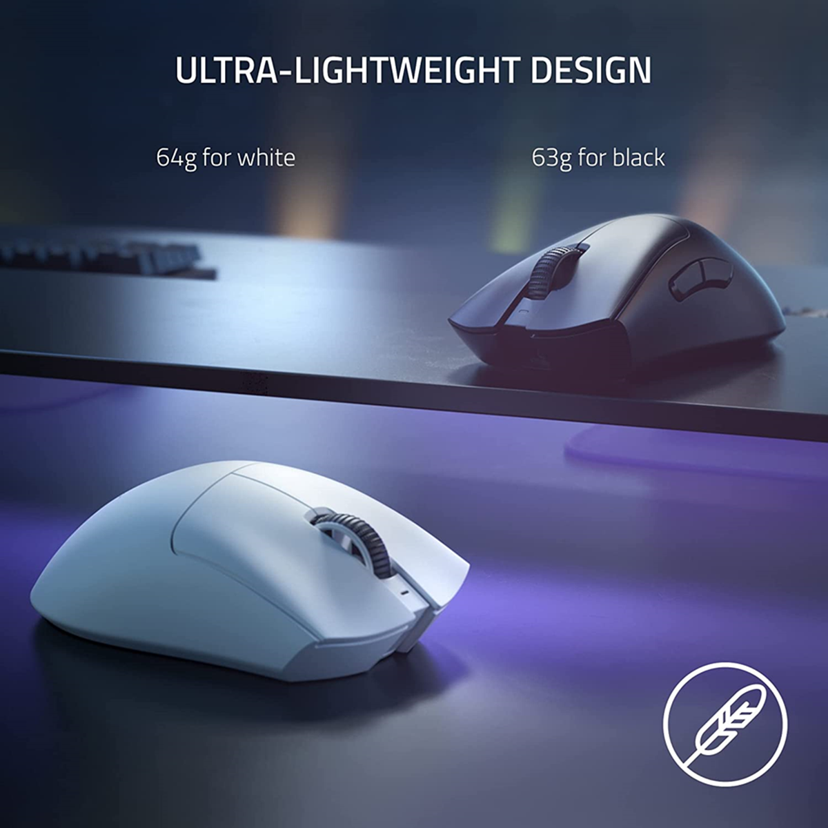 Razer DeathAdder V3 Pro Ergonomic Wireless Gaming Mouse White