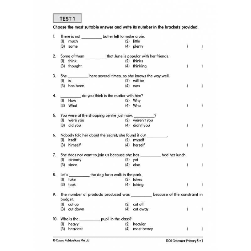 Primary 5 1000 Grammar - Revised Edition
