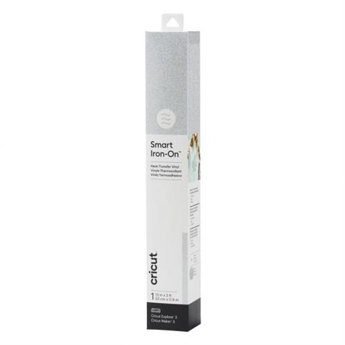Cricut Smart Iron-on Glitter (0.9 M) | Silver | Compatible with Cricut Maker 3 & Explore 3 & Venture