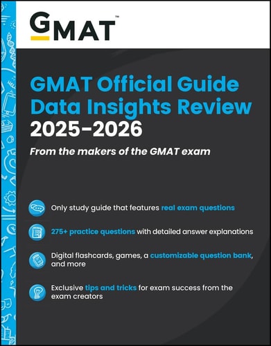 GMAT Official Guide Data Insights Review 2025 - 2026: Book + Online Question Bank