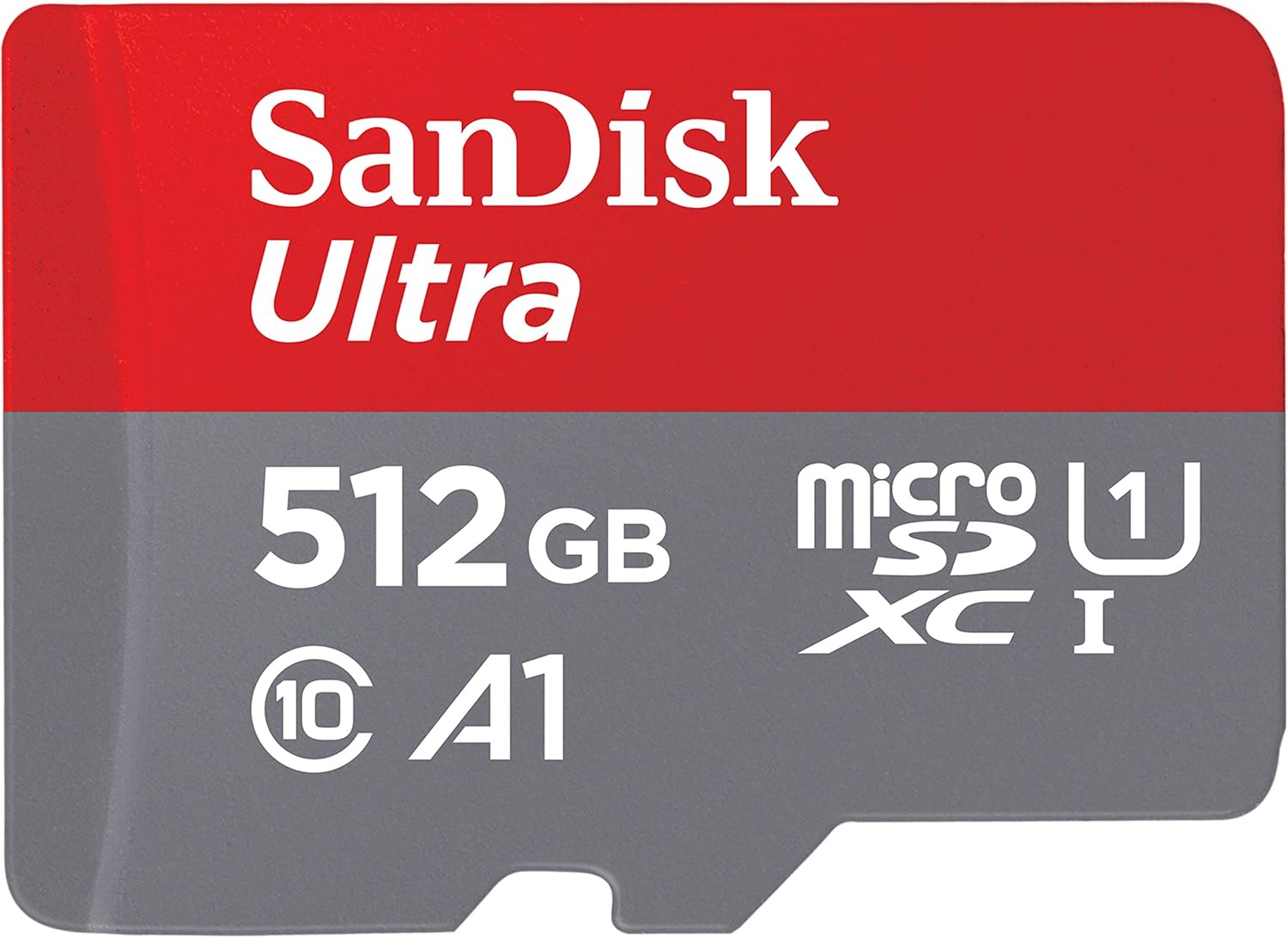 SanDisk Ultra microSDXC, SQUAC 512GB, A1, C10, U1, UHS-I, 150MB/s R, 4x6, 10Y