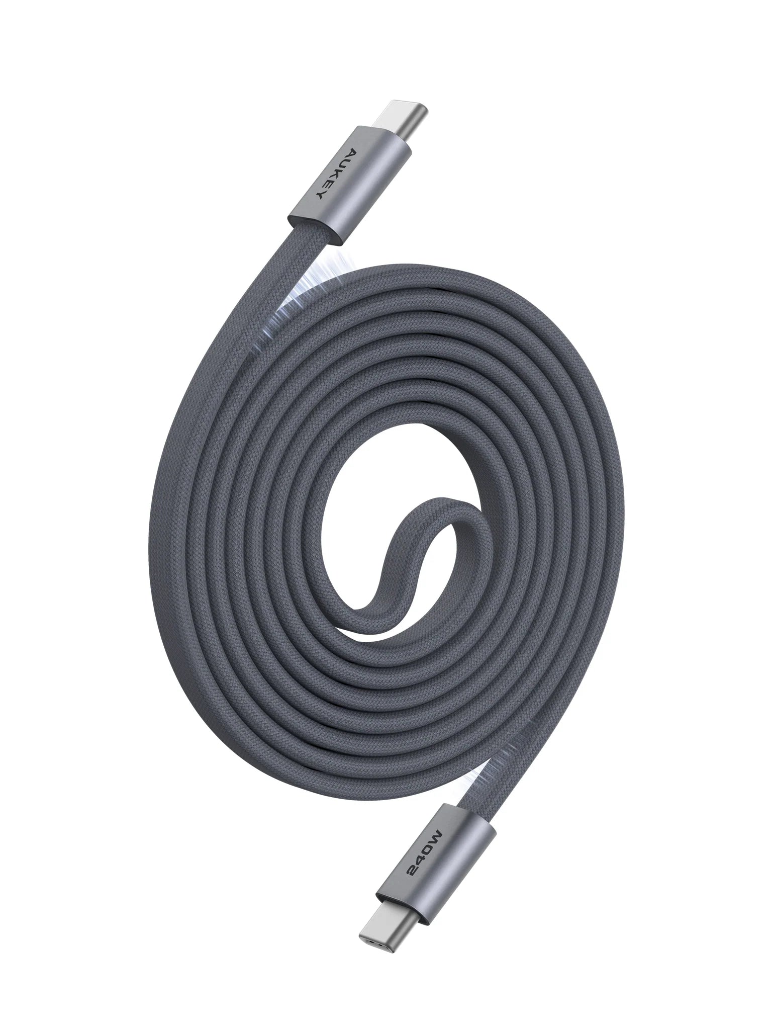 Aukey CB-DCC251 Circlet Blink 240W 1m DTY Braided USB-C to USB-C Magnetic Cable