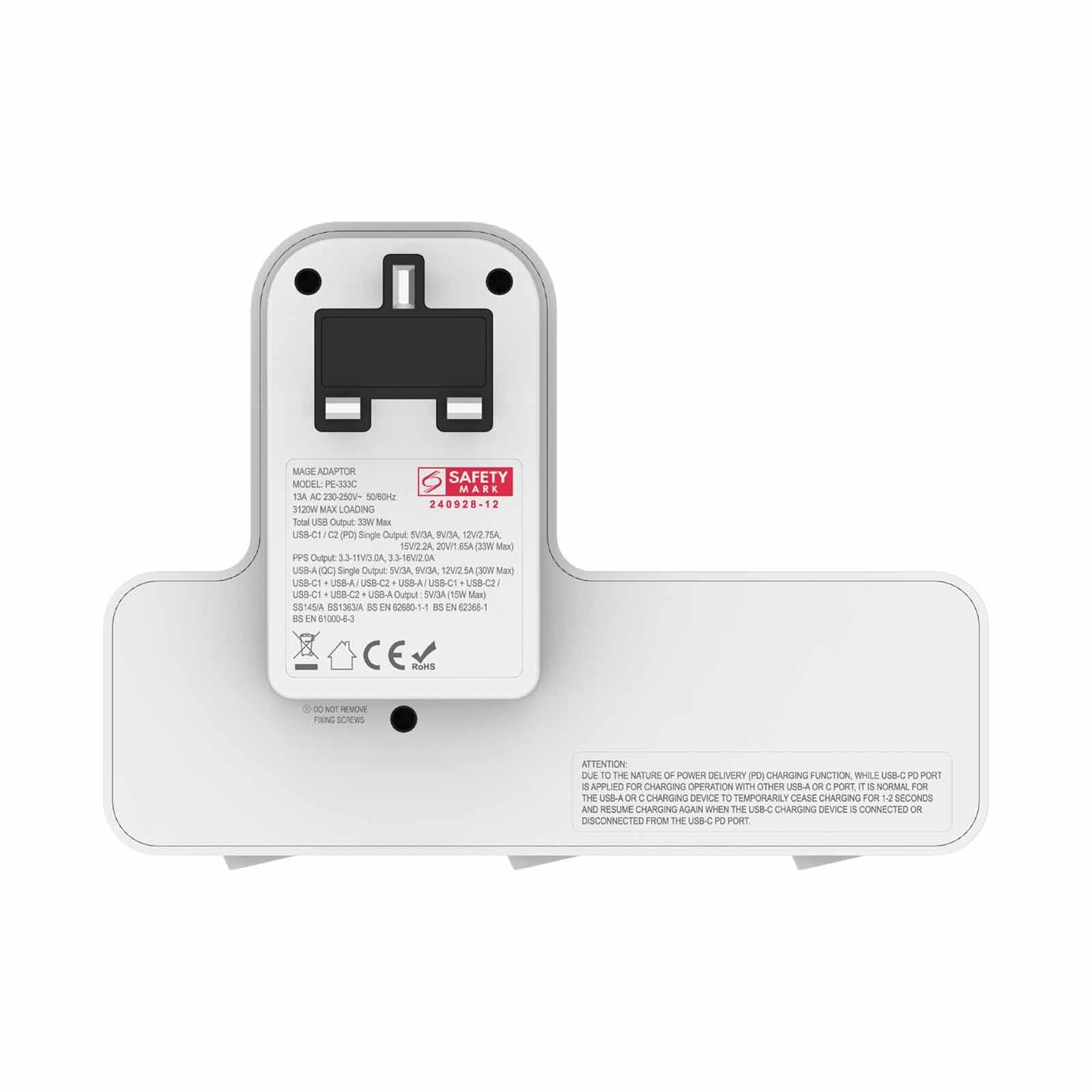 Soundteoh PE-333C 3-Socket Mage Adaptor
