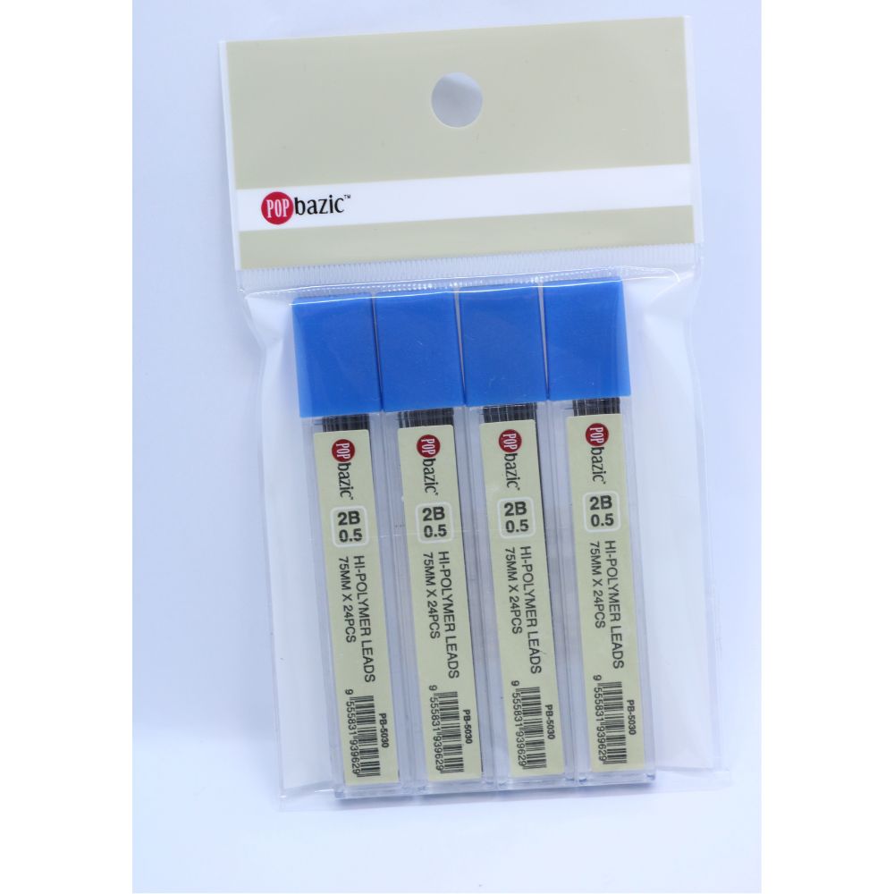 POP BAZIC Pencil Lead 0.5mm 75mm 24pcs 4's