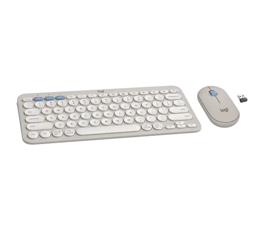 Logitech Pebble 2 Combo Wireless Mouse & Keyboard Tonal Sand