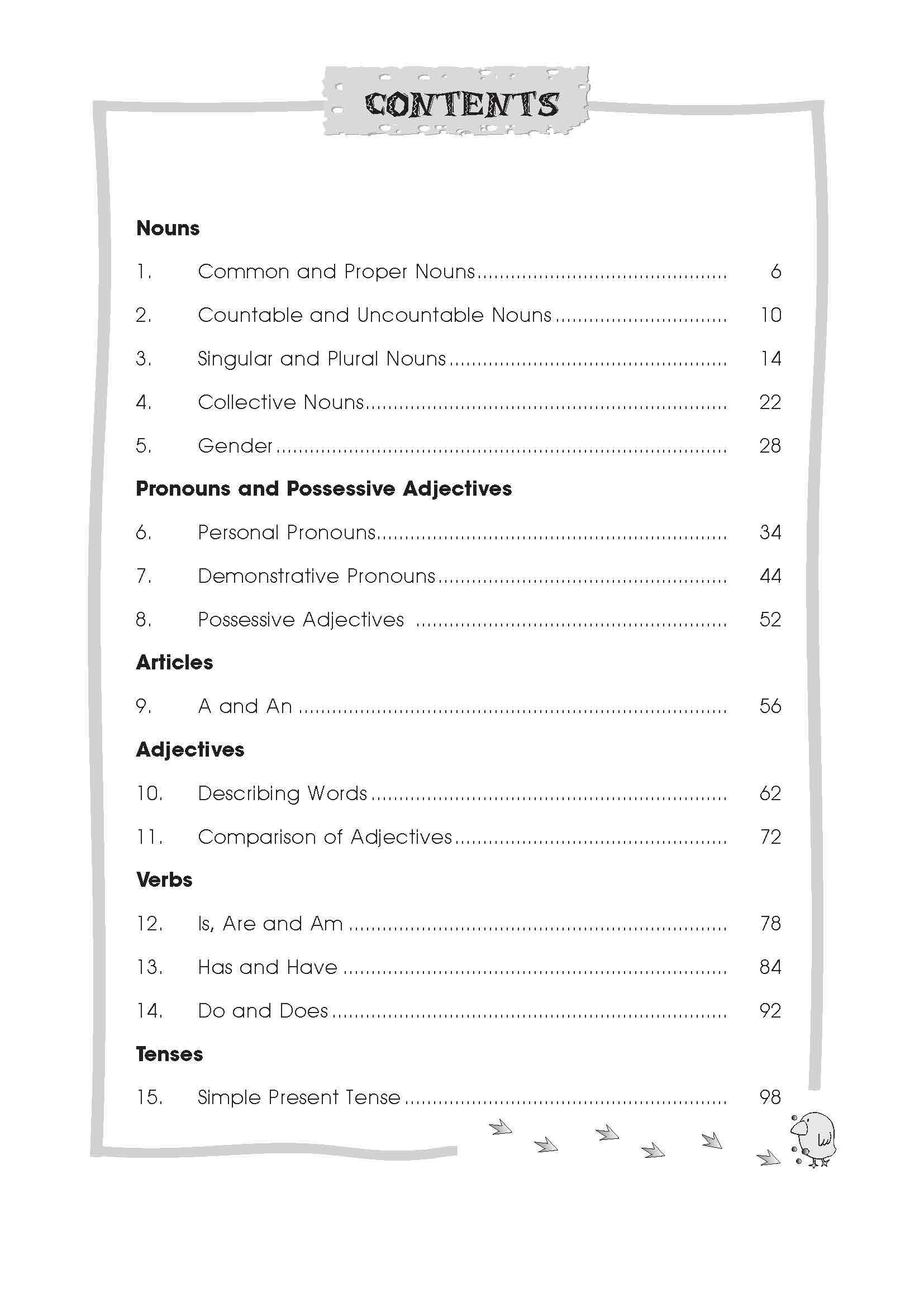 Grammar For Kindergarten