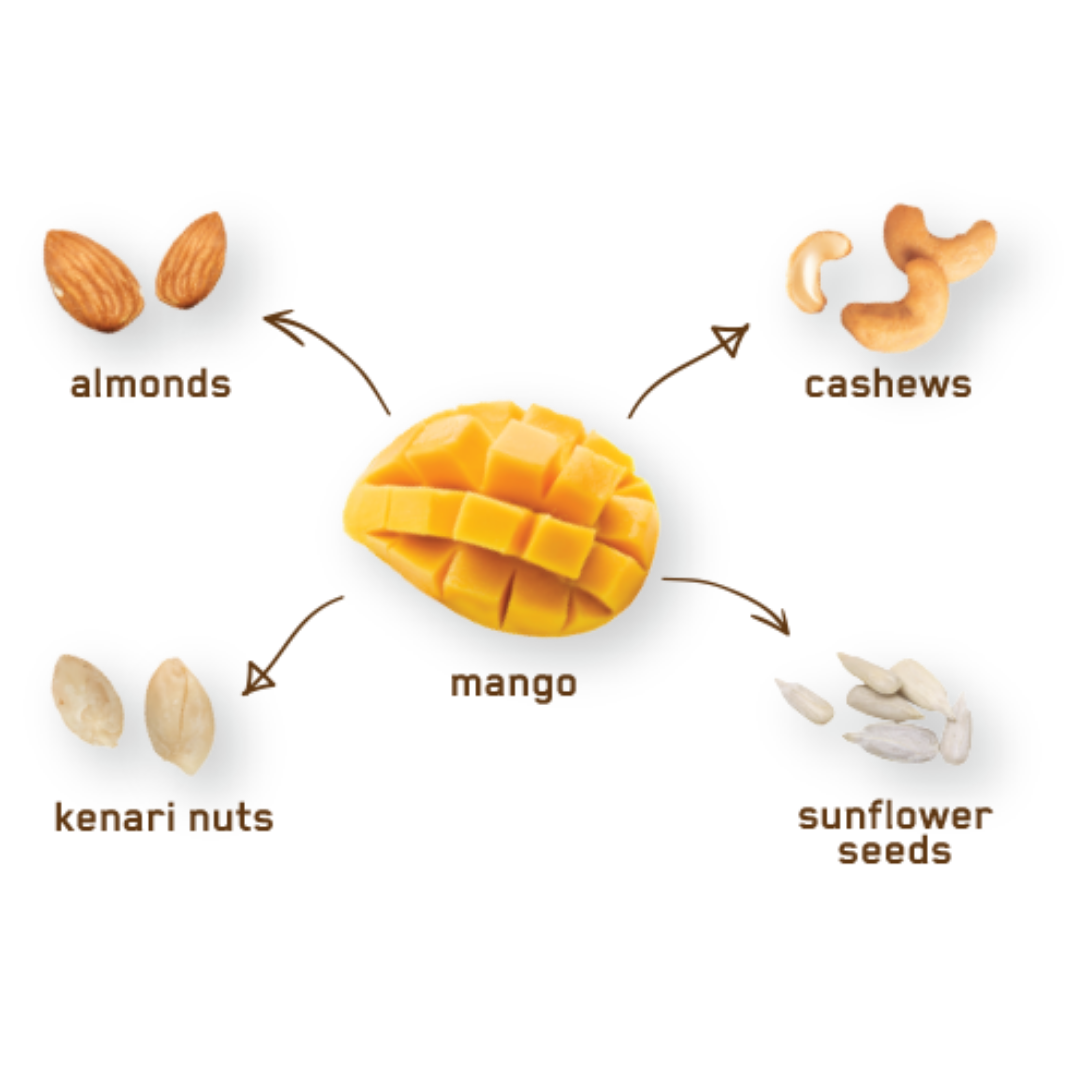 Hundred Seeds Fruity Nuts Creation 60gms Mango Bliss