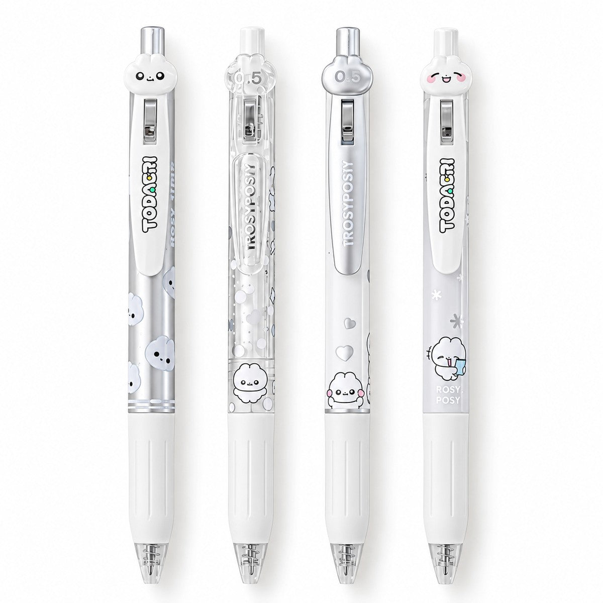  Todaeri RosyPosy 4pcs 0.5mm Pen Set - Silver 