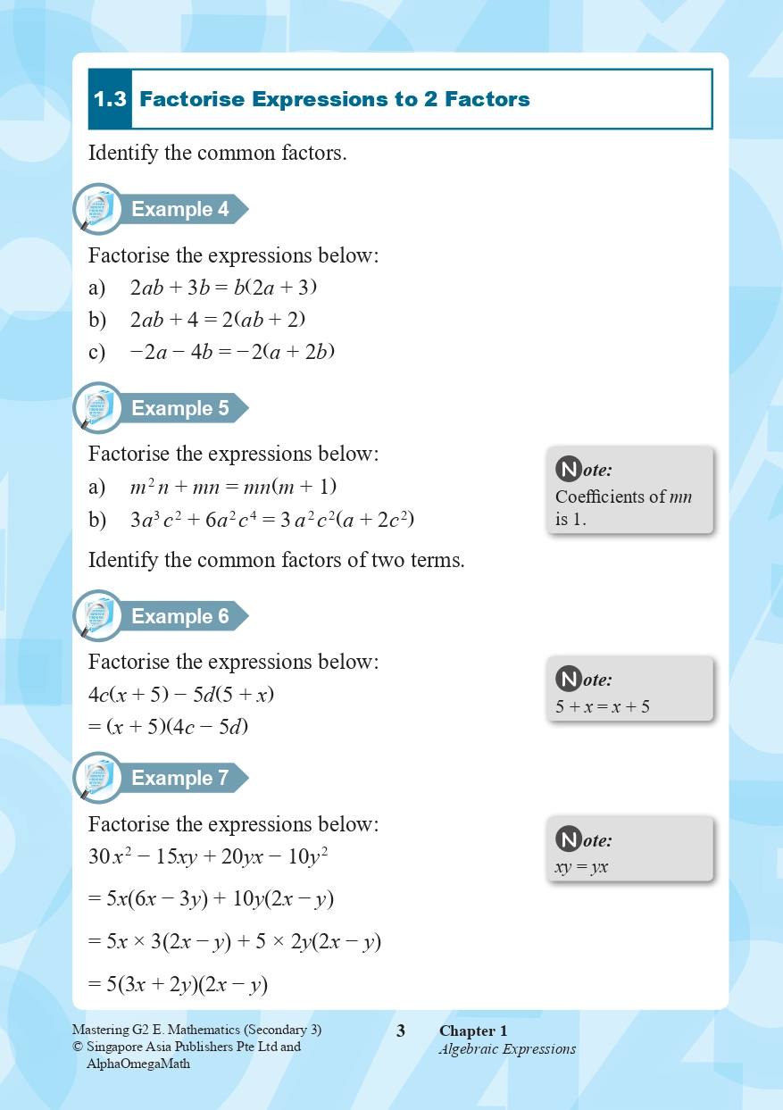 Mastering G2 ELEMENTARY MATHEMATICS Secondary 3