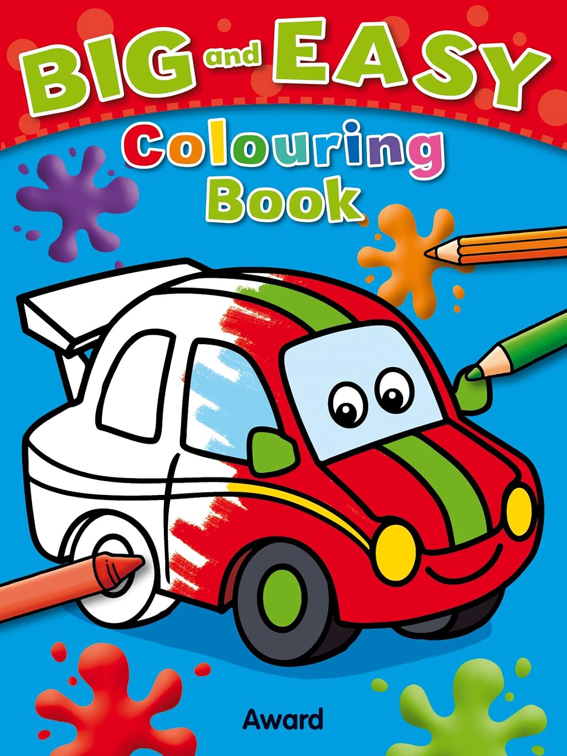 Big & Easy Colouring Books: Car (Paperback)