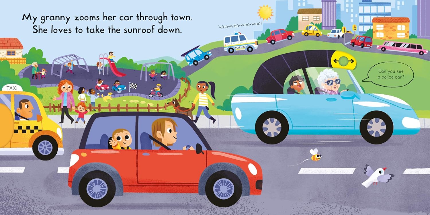 Busy Cars: A Push, Pull, Slide Book (Busy Books) Board Book