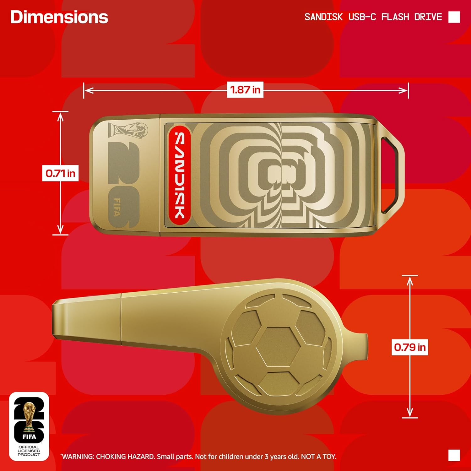 Fd Sandisk Usb-c 128gb Fifa 2026 Gd