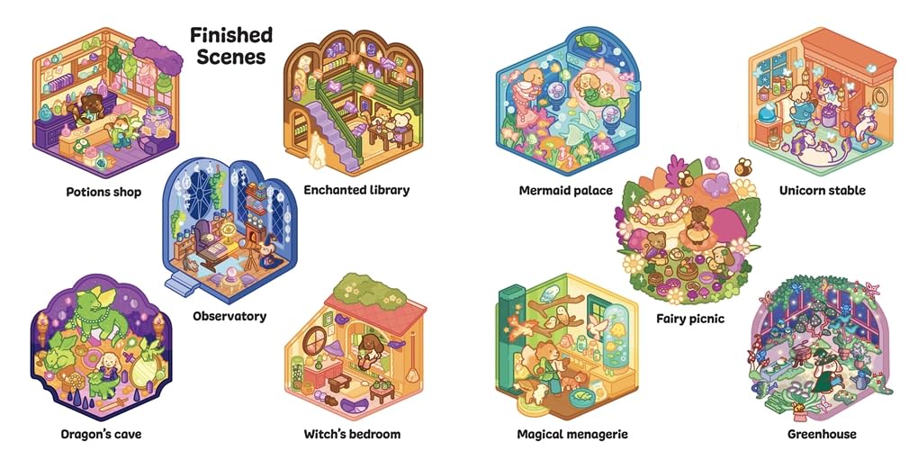 Sticker Rooms: Magic Corners (Cute & Cosy) (Paperback)