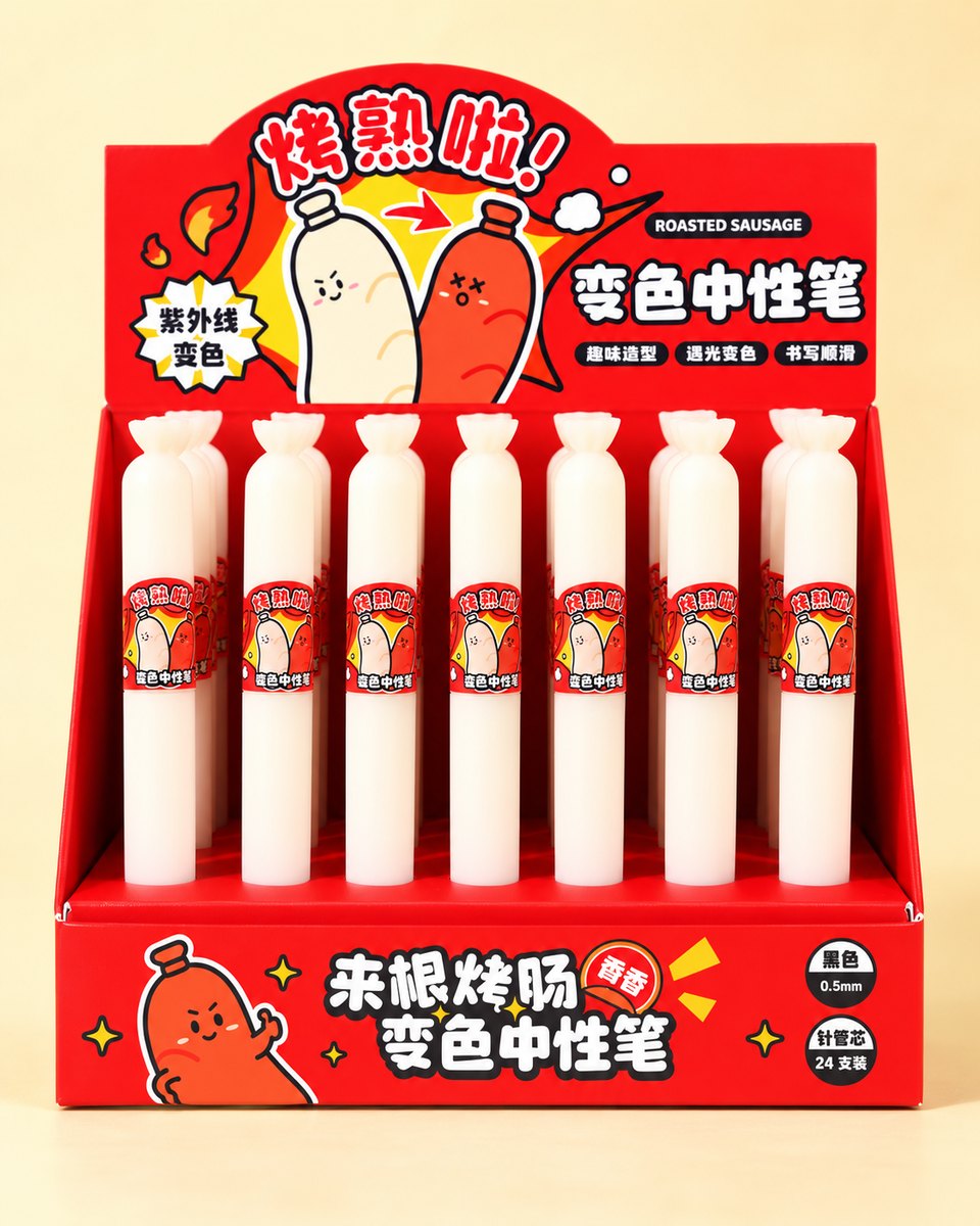  Roasted Sausage Colour-Changing Gel Pen 0.5mm 