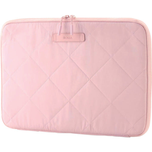 ELECOM PC Inner Bag Quilted Inner Case Cross Stitch 14-inch Macaron Pink