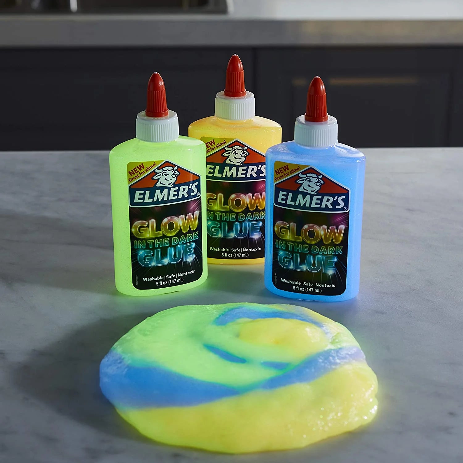 ELMER'S GLOW IN THE DARK GLUE 5o, YELLOW