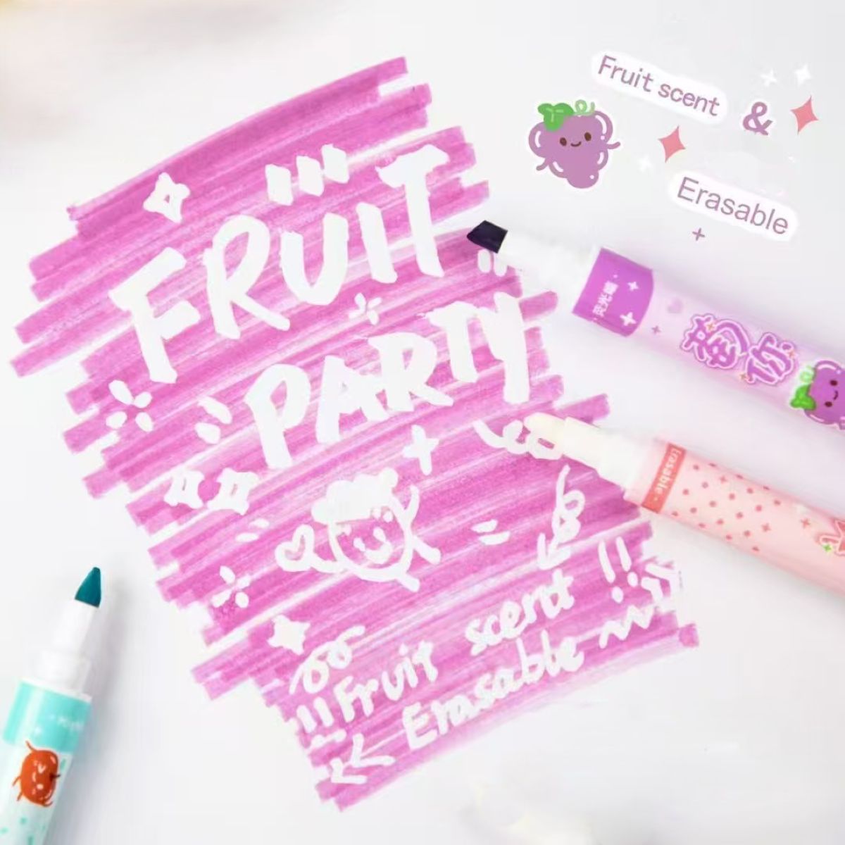 Erasable Highlighter Set 6S Fruit HD47