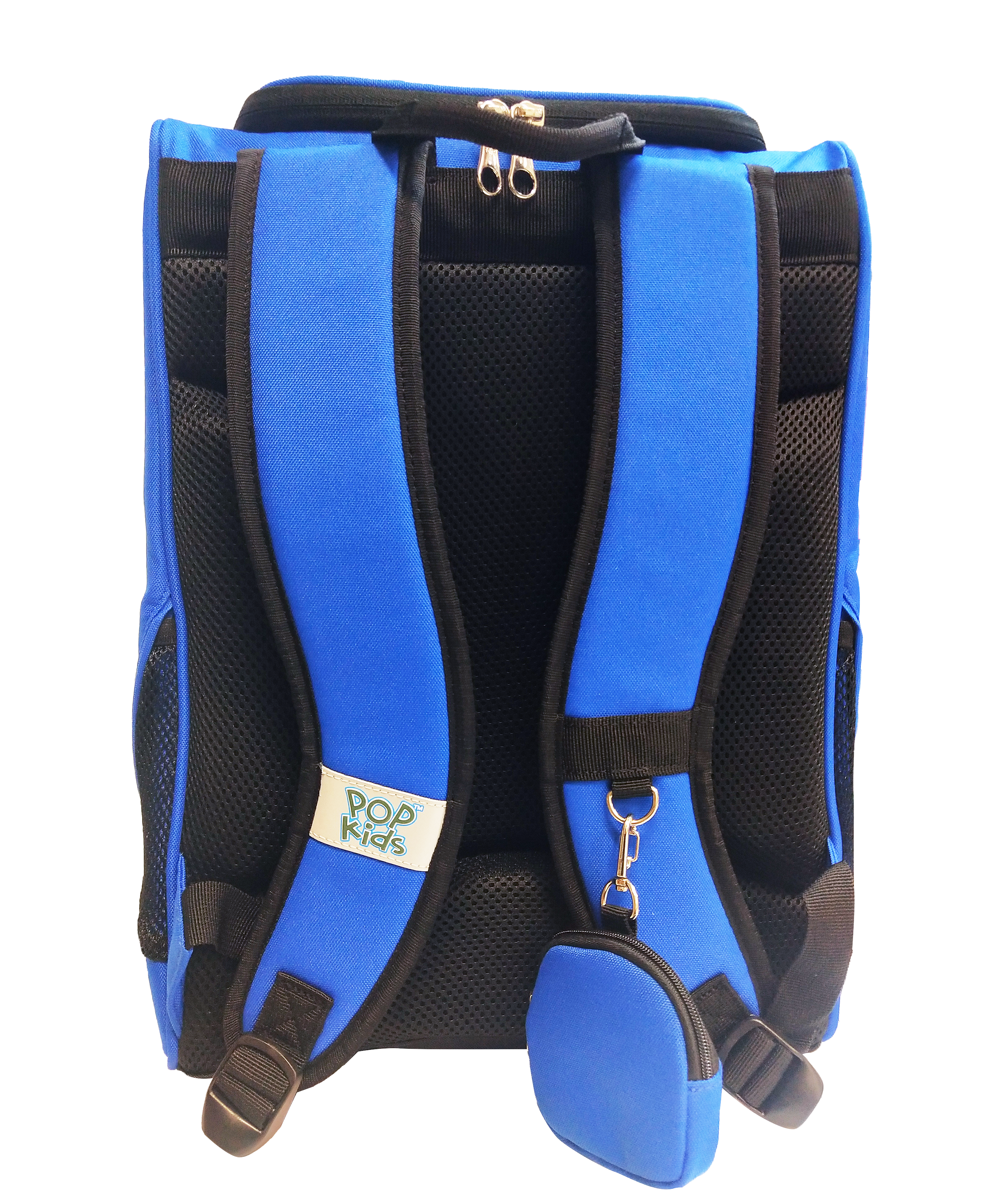 Pop Kids Puffy School Bag - Royal Blue/teal Blue
