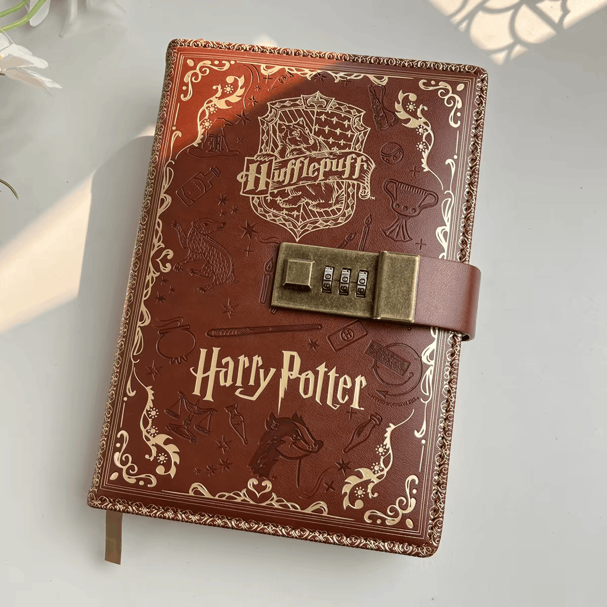 Harry Potter A5 PU Notebook With Lock Hufflepuff