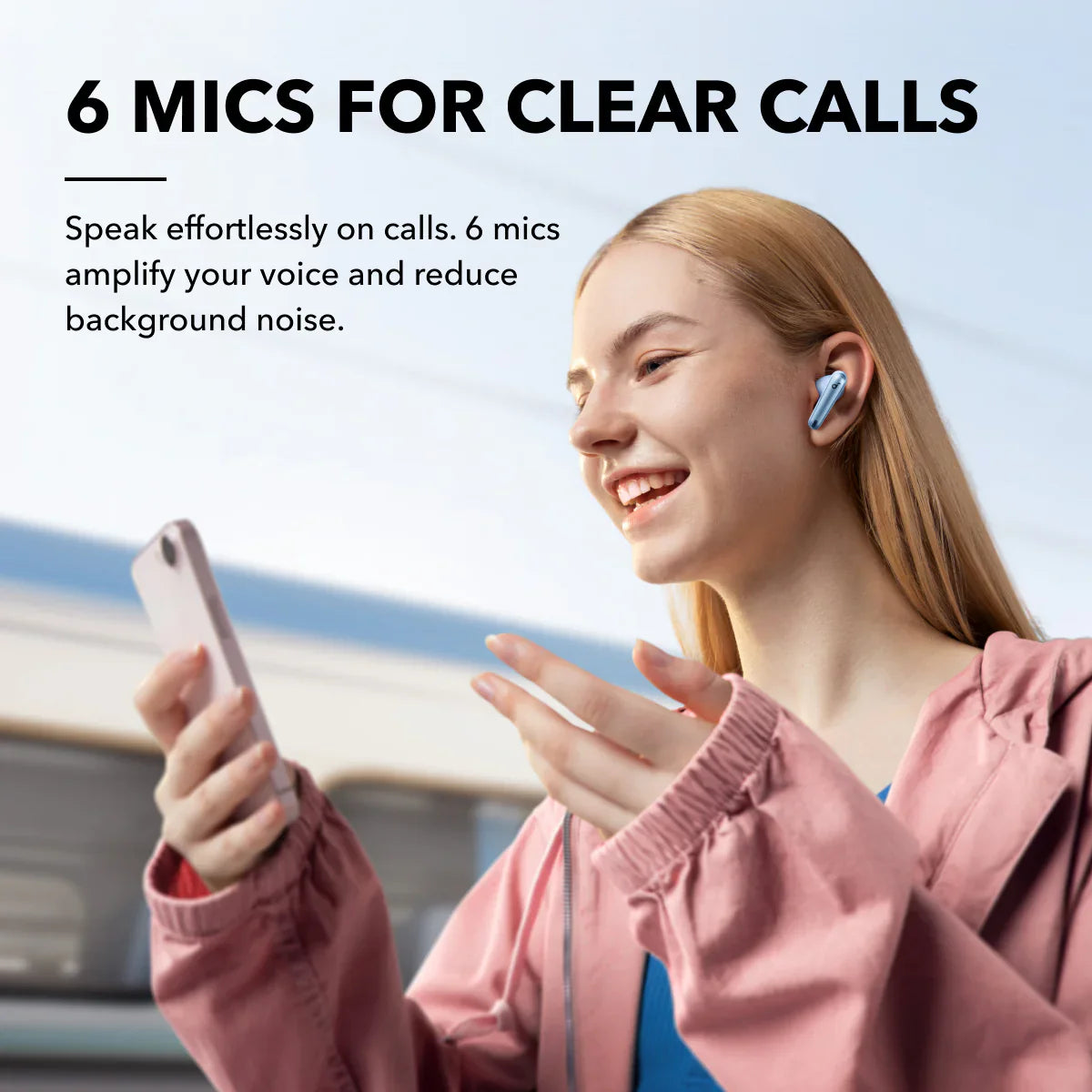 Soundcore Liberty 4 NC Earbuds Light Blue