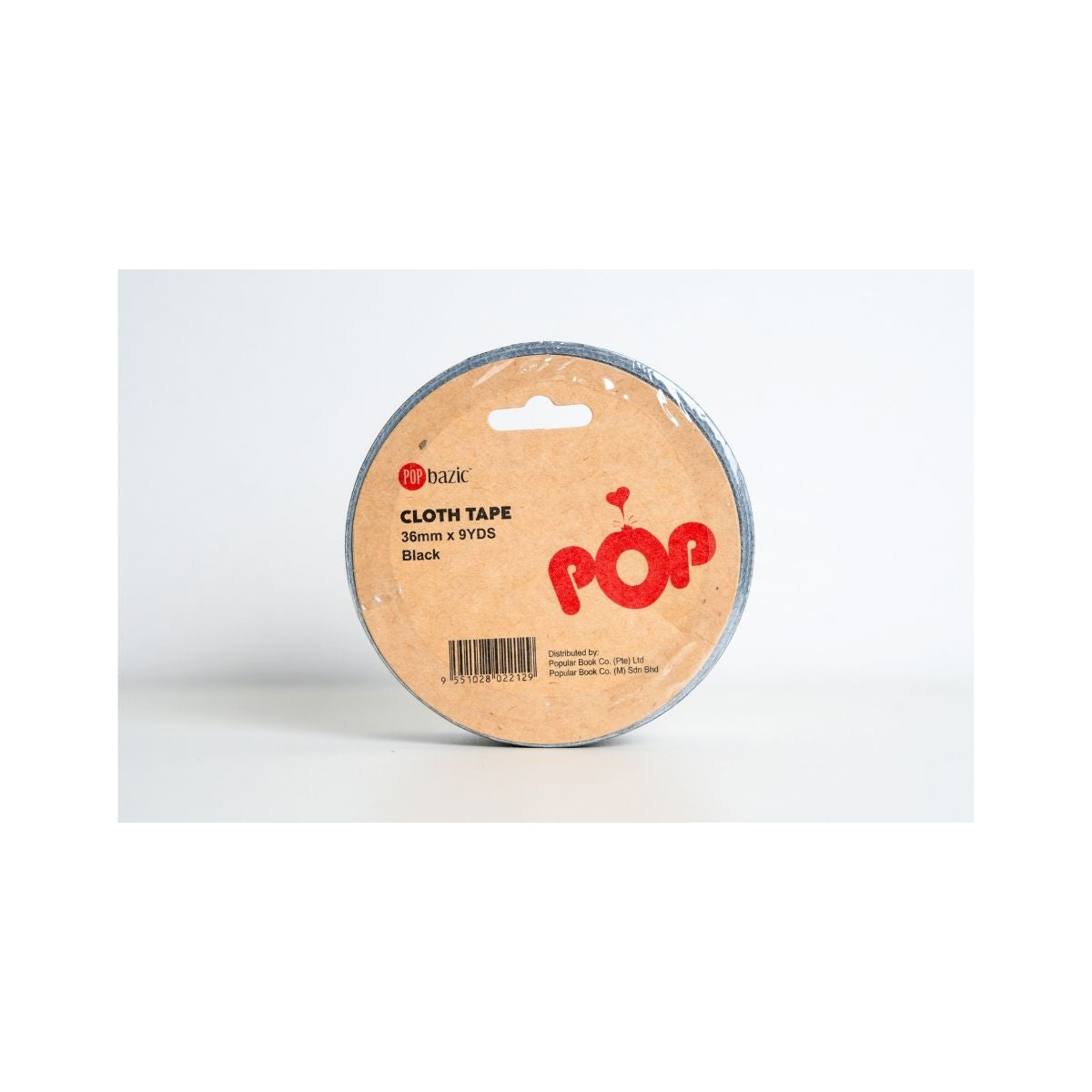 Pop Bazic Cloth Tape 36mm x 9 Yards - Black