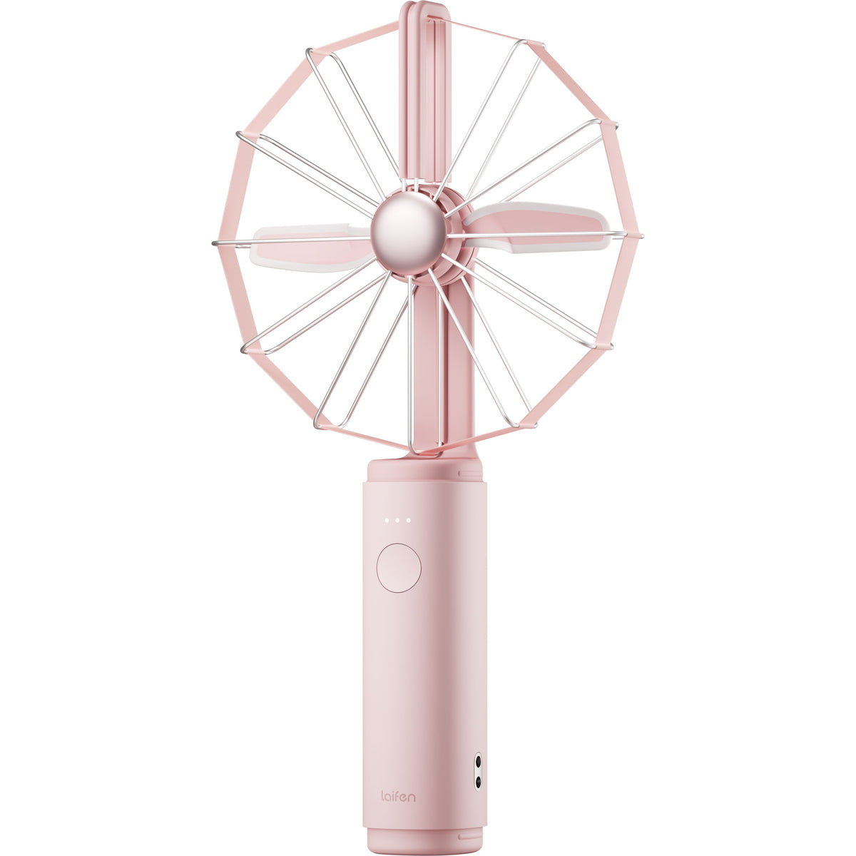 Laifen Airfold Fan Handheld Mini High-Power Portable USB Rechargeable Cooling 5000mAh Long Battery Life Pink