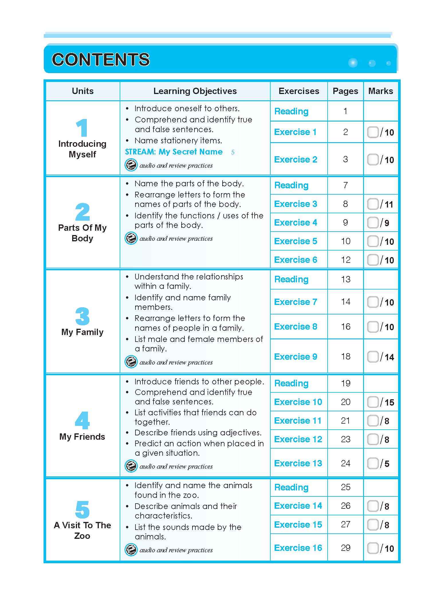 Primary 1 English Vocabulary Lessons Workbook 1 -2nd Edition