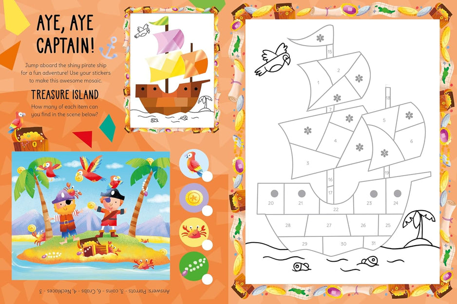 Amazing Shiny Sticker Art (Mosaic Sticker by Numbers) (Paperback)