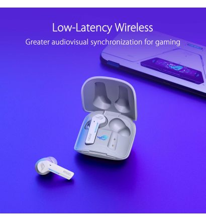Asus ROG Cetra True Wireless Gaming Earbuds - Moon Light