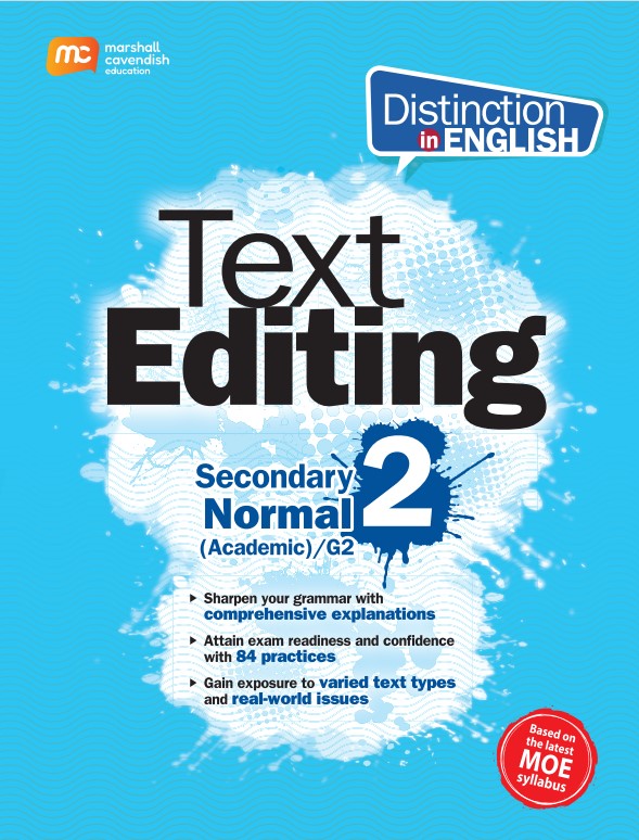Secondary 2 Normal Academic/G2 Distinction In English Text Editing 2nd ...