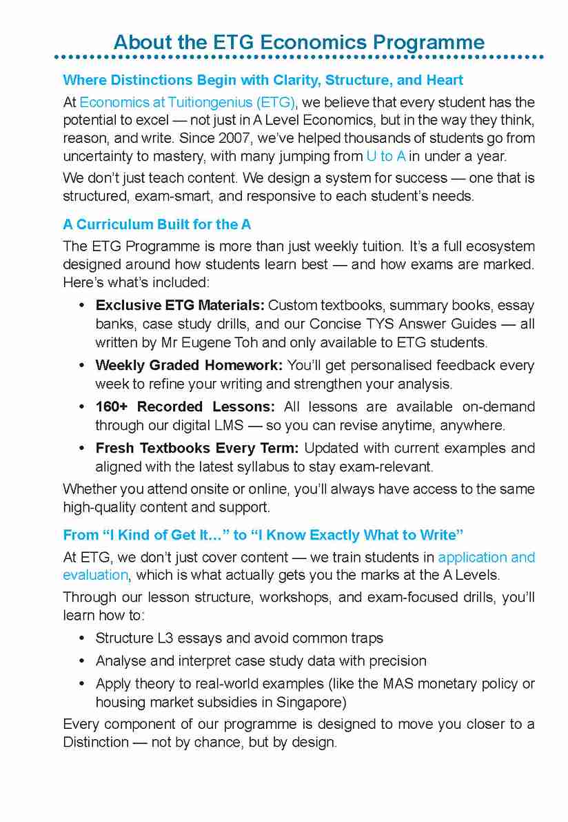NOTES+ with ETG Econs 50 Model Essays in A-Level Macroeconomics