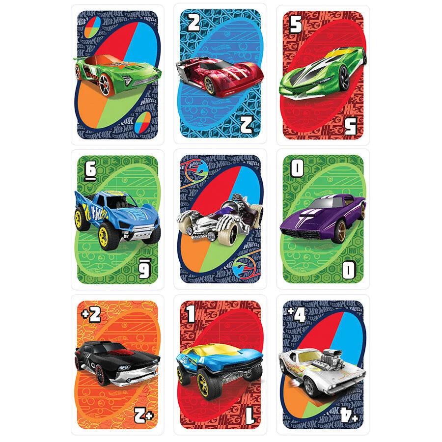 MATTEL UNO EXPRESS HOT WHEELS CARD GAME
