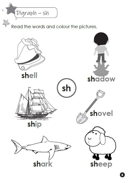 Fun Learning Phonics Level 3 – Digraphs vs. Blends