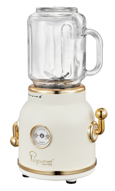La Gourmet 600ml Retro Juice Blender [Vanilla Cream]